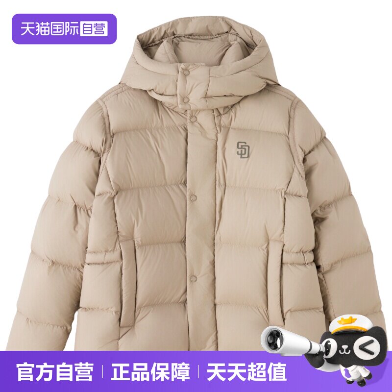 【自营】MLB羽绒服女装时尚连帽宽松训练上衣休闲服保暖运动服