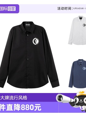 【自营】VJC 范思哲 男士休闲长袖衬衫 75GALYS1 CN002深蓝色时尚