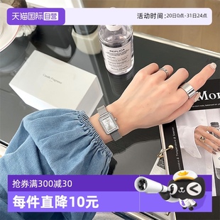 复古冷淡风小方块手表高颜值百搭轻奢腕表 自营 Katie Ermilio