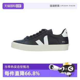 百搭流行板鞋 VEJACAMPO圆头休闲时尚 平底真皮革低帮女鞋 自营