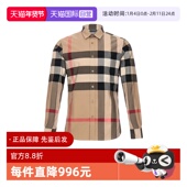 衬衫 80102131 博柏利男士 格纹棉质长袖 自营 BURBERRY