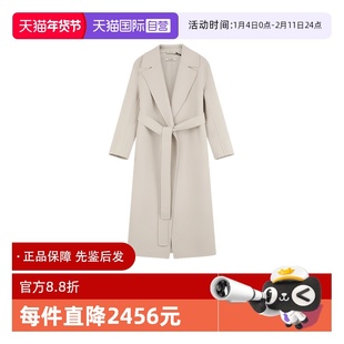 【自营】S Max Mara麦丝玛拉 新品 女士绵羊毛长款大衣外套 LIVIA