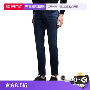 【自营】ARMANI/阿玛尼男装百搭休闲蓝色牛仔裤时尚直筒裤长裤