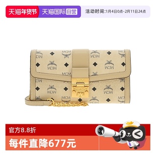 【自营】MCM TRACY系列印花钱包结构女士斜挎信封链条包MYLDSXT01