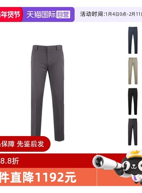 【自营】杰尼亚 ZEGNA 男士棉质休闲裤长裤 E8I03 TR14直筒棕色