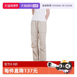 【自营】STIM 女士户外休闲抽绳褶皱工装裤速干长裤 春夏薄款