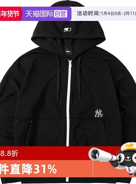 【自营】MLB针织夹克男女同款宽松运动服NY大标休闲服潮3ATRB0441