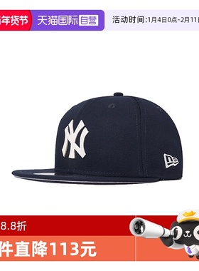 【自营】New Era纽亦华25年春季MLB棒球帽NY皮标logo硬顶复古全封