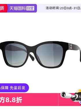 香奈儿珍珠双C墨镜防紫外线