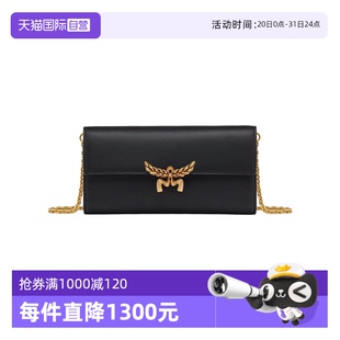 MYLESAC01斜挎包 自营 MCM女士大号纯色牛皮革链条钱包单肩包