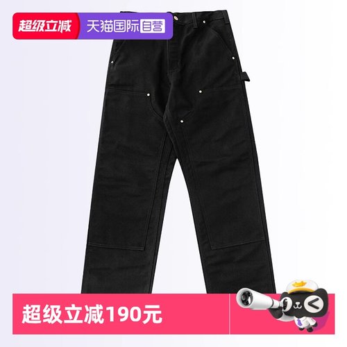 卡哈特B01重磅帆布双膝工装裤