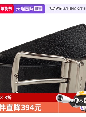 【自营】COACH 宽版男士时尚简约腰带F64840蔻驰牛皮休闲头层