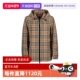 自营 BURBERRY 博柏利Vintage系列连帽外套女款 经典 格纹塔夫