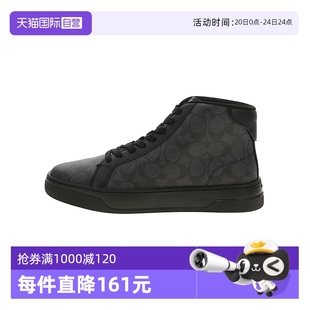 自营 蔻驰专柜款 COACH CY308MFQ 男士 圆头系带高帮运动鞋