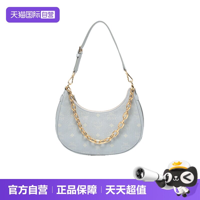 MCM小号链条包半月形包