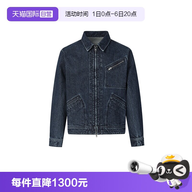 KENZO翻领春秋正肩牛仔外套图片
