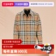 棉服棕色格纹单排扣翻领外套棉衣 博柏利男款 自营 BURBERRY