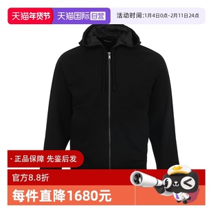 【自营】Zegna/杰尼亚男士拉链开合纯色款式连帽休闲卫衣开衫外套