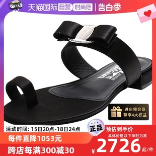 女士织物蝴蝶结平底凉鞋 Ferragamo菲拉格慕 正品 自营 拖鞋