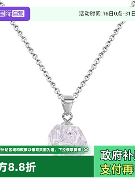 VITARING镶钻宝石925银项链女