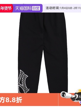 【自营】MLB男女裤轻便耐磨NY黑色跑步裤收口卫裤3APTM0121-50BKS