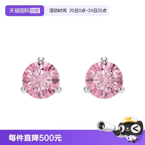 【自营】Swarovski/施华洛世奇圆形水晶设计女士耳钉耳饰5717577