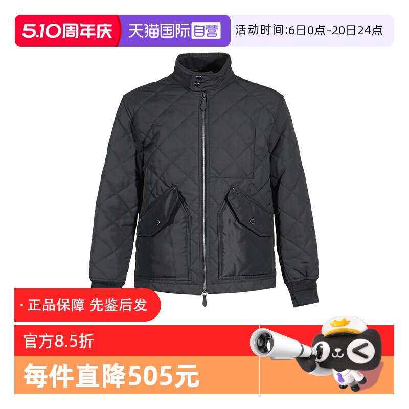 【自营】BURBERRY 男士立领薄款棉服夹棉夹克上衣外套 80964491