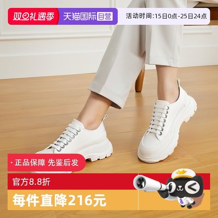 【自营】ALEXANDER MCQUEEN亚历山大麦昆女士百搭帆布休闲运动鞋