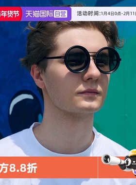 【自营】Cyxus调光偏光墨镜男复古圆框驾驶钓鱼眼镜防紫外线男款