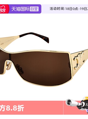 【自营】CELINE墨镜太阳镜金属前卫时尚造型品牌标识轻CL40283U