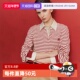 宽松上衣 ELLE学院新年条纹卫衣女2026春新款 自营 条纹秩序