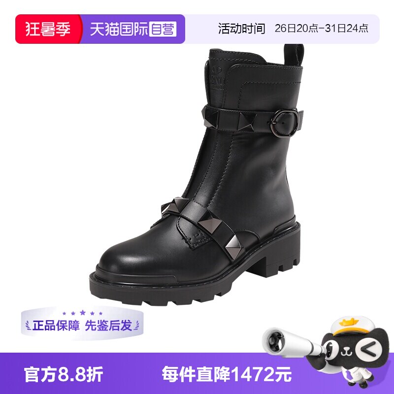 华伦天奴女士短靴皮靴