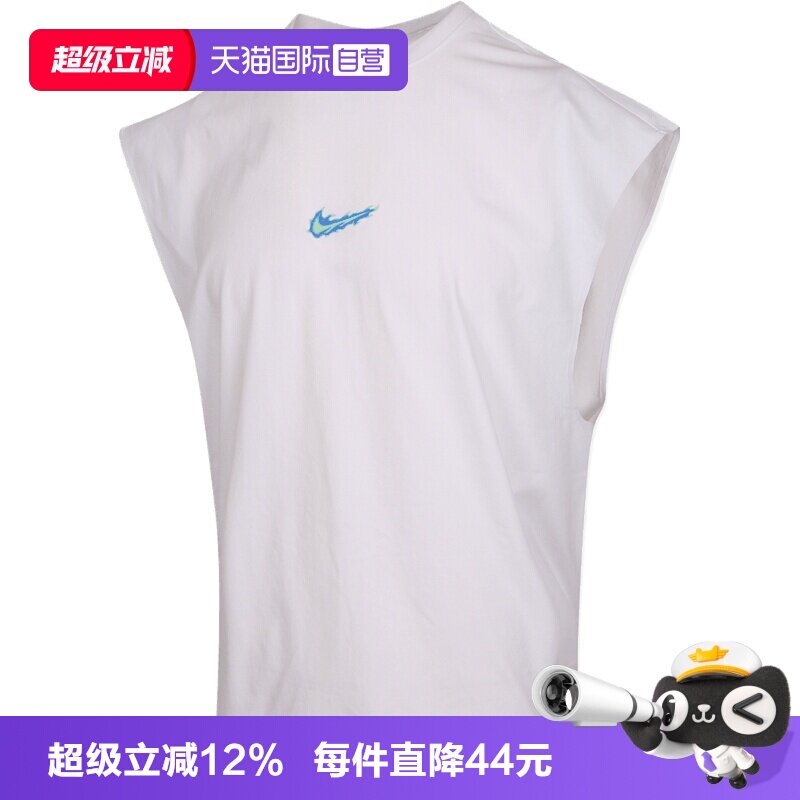 【自营】NIKE耐克男子运动休闲无袖T恤短袖IW1202-100