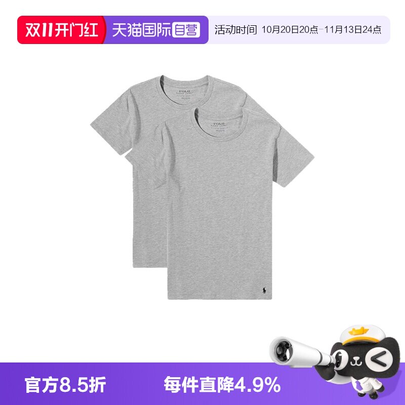 【自营】RALPH LAUREN拉夫劳伦男装休闲打底衫短袖T恤 714835960