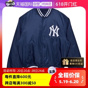 New Era纽亦华冬季 自营 MLB丝光棒球夹克男女保暖棉服外套潮流