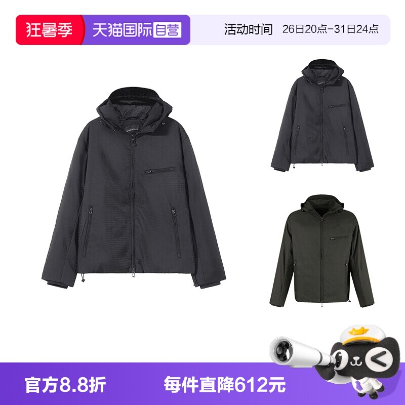 阿玛尼男士棉服夹棉外套