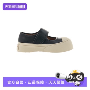 【自营】MARNI大头鞋小牛皮魔术贴厚底玛丽珍鞋休闲鞋单鞋女鞋