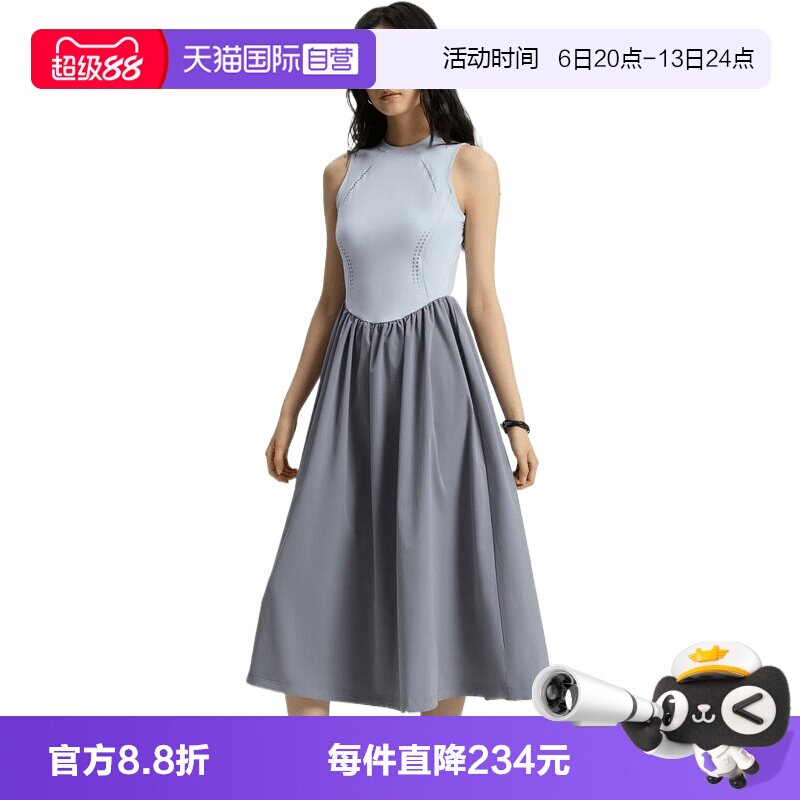 【自营】adidas阿迪达斯女子运动休闲吊带短袖连衣裙KS5168