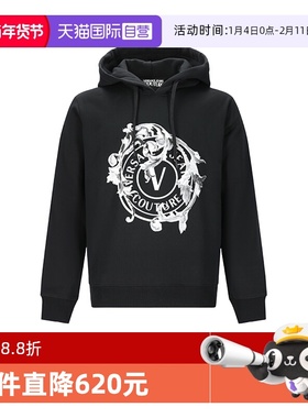 【自营】VJC范思哲男士棉质长袖加绒款卫衣运动衫 79GAIE01 CF02E