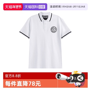 【自营】VJC 范思哲 男士棉质修身版短袖POLO衫 76GAGT03 CJ01T