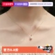 自营 Idokawa天然海水珍珠项链女18K金吊坠akoya澳白颈链单颗