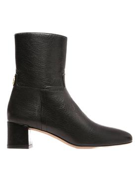 Bally/巴利女士黑色羊皮中跟短靴