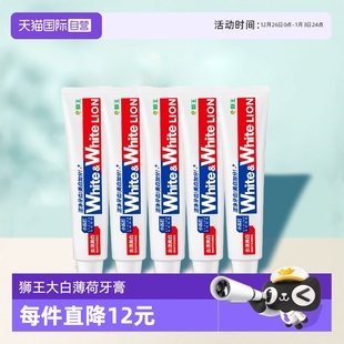 狮王去渍提亮除口臭美小苏打葡萄柚香型牙膏120g LION 自营