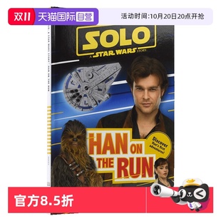 Wars 逃亡 the 英文原版 全彩插图 Run 9岁 Star Solo 汉·索罗 星球大战系列 桥梁书 Han 儿童英语读物 自营 Story