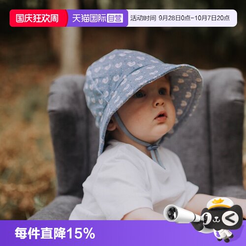 Bedhead纯棉防晒遮阳帽护脖帽