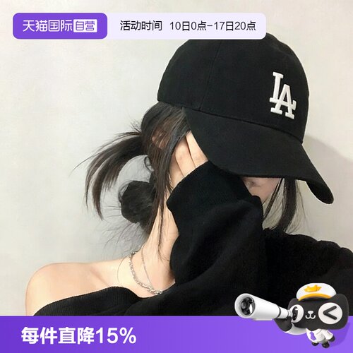 MLB复古刺绣帽LOGO鸭舌帽