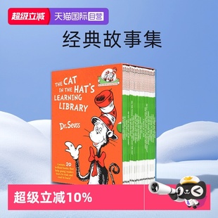 the 苏斯博士经典 自营 Hat 猫科普图书馆20册 故事集分级读物 绘本 Library Cat 英文原版 戴帽子 Seuss系列 Learning
