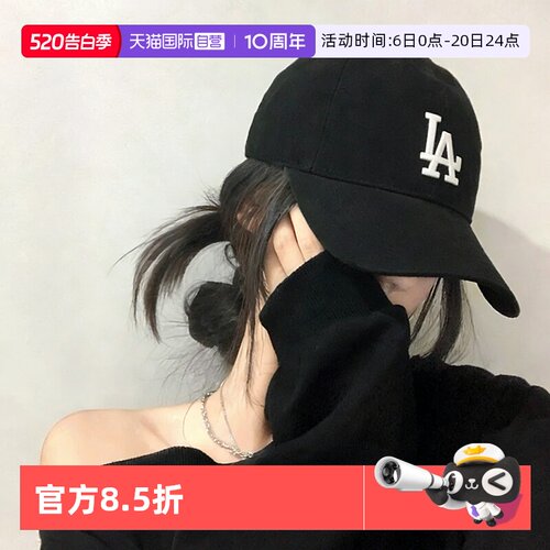 MLB复古刺绣帽LOGO鸭舌帽