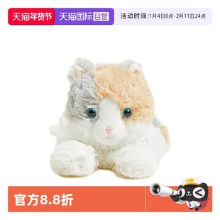 【自营】英国warmies花脸猫可爱安抚毛绒玩偶可加热薰衣草抱枕