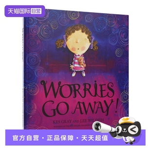忧虑快走开 自营 Away 亲子读物 英文原版 Worries 英语故事绘本 Hachette 进口图书 情绪管理 幼儿心灵治愈